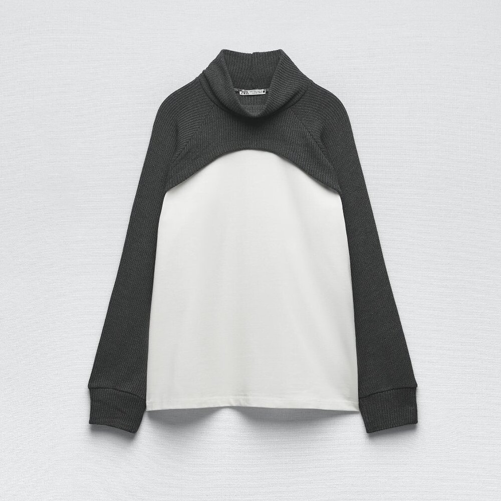 Zara Women's Asymmetrical Top Size L NWT